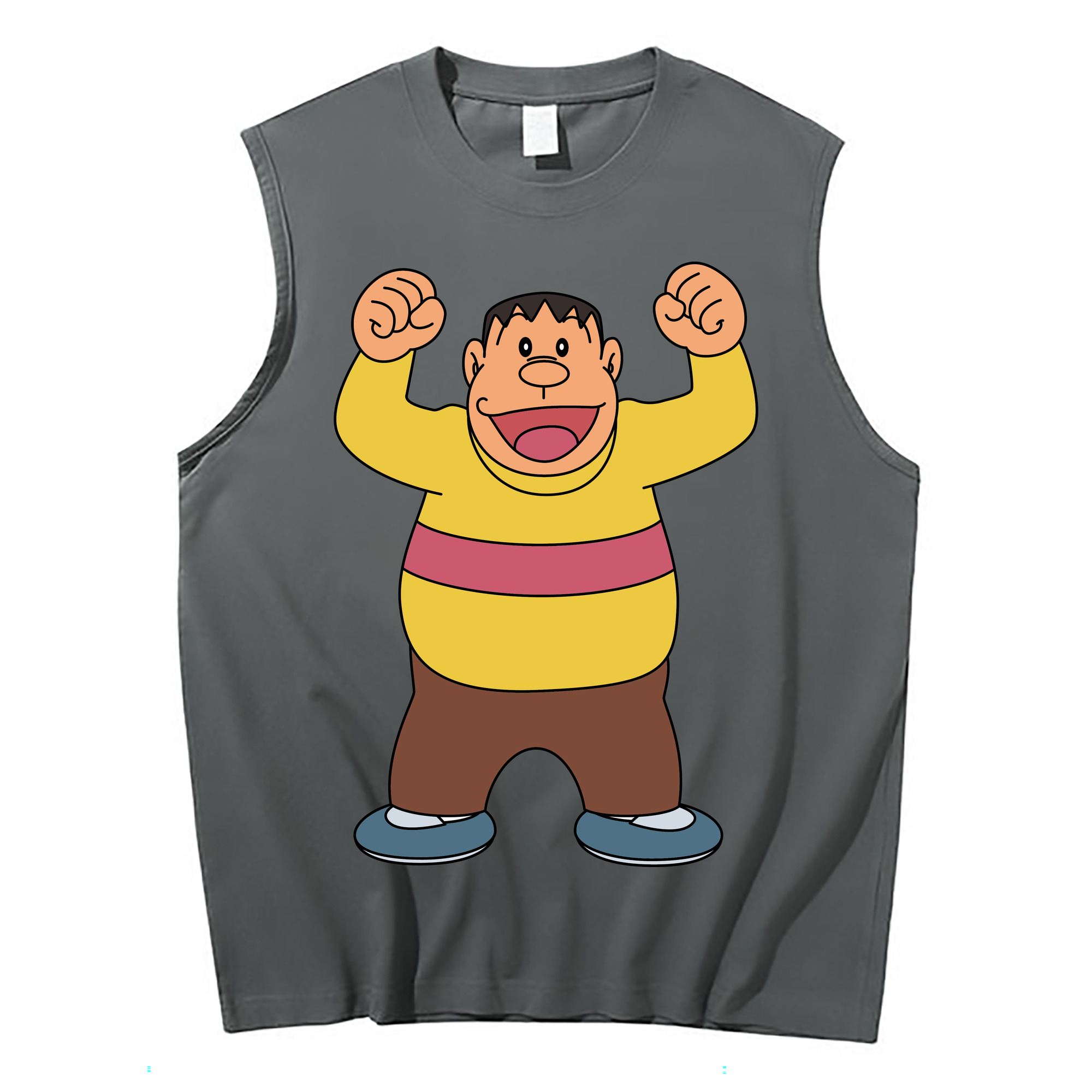 （画像用） ドラえもん 剛田武 Doraemon Gouta Takeshi コットン100％タンクトップ（フロントプリント）